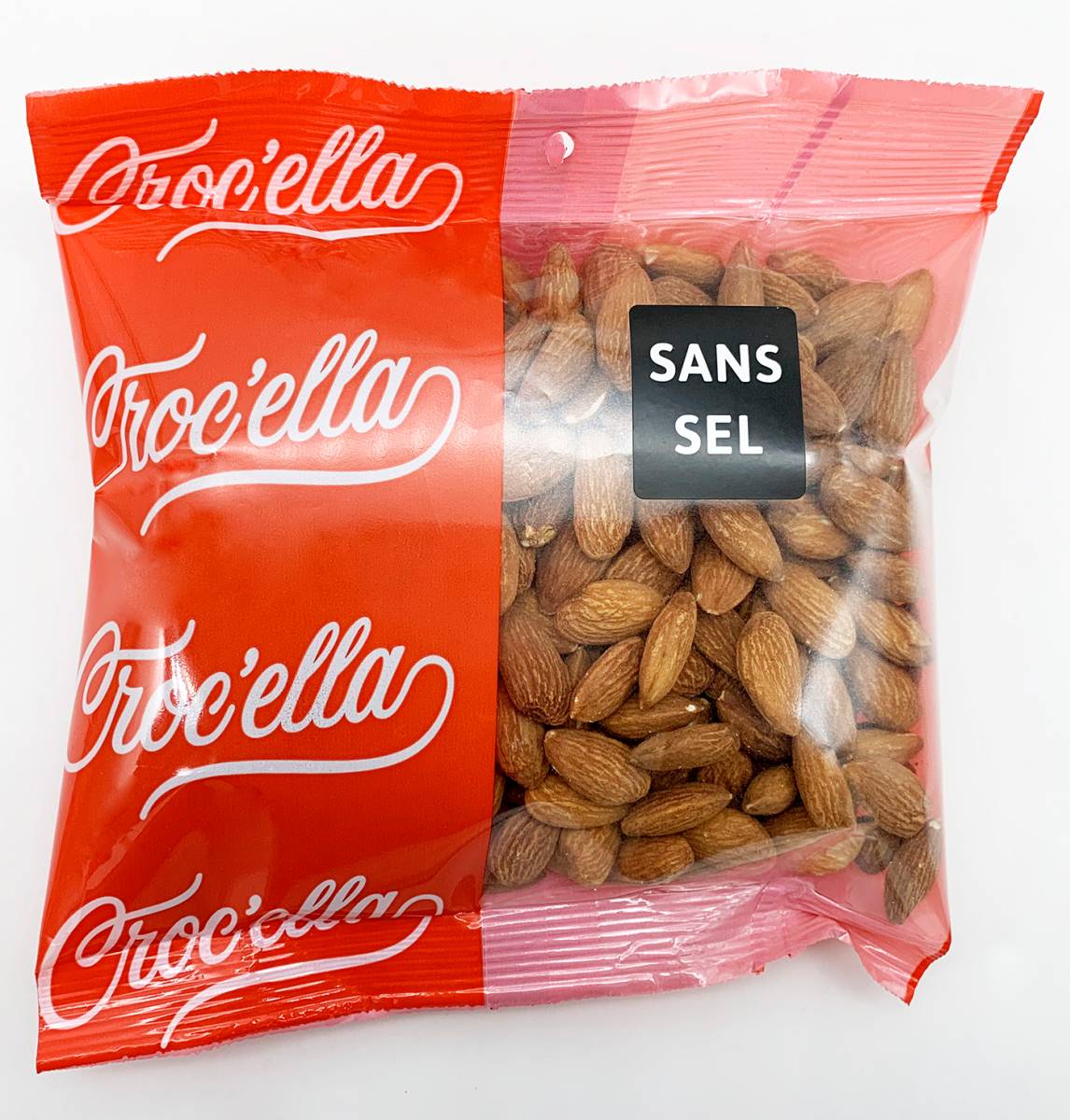 Amandes grillées sans sel 250gr CROC'ELLA pour grossiste et distributeur en France