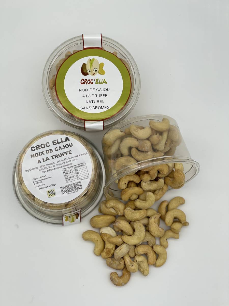 Noix de cajou à la truffe en pot de 150 gr pour professionnel en France
