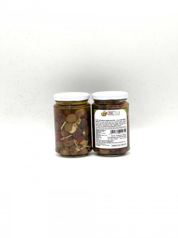 Olives taggiasca dénoyautées à la contadina olives Italie CROC’ELLA Provence-Alpes-Côte-d’Azur