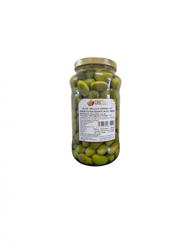 Olives « Bella di Cerignola » olives d’Italie CROC ELLA Marseille
