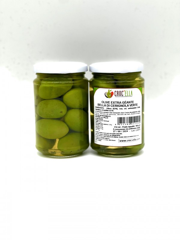 Olives Bella di Cerignola Bocal 160gr
