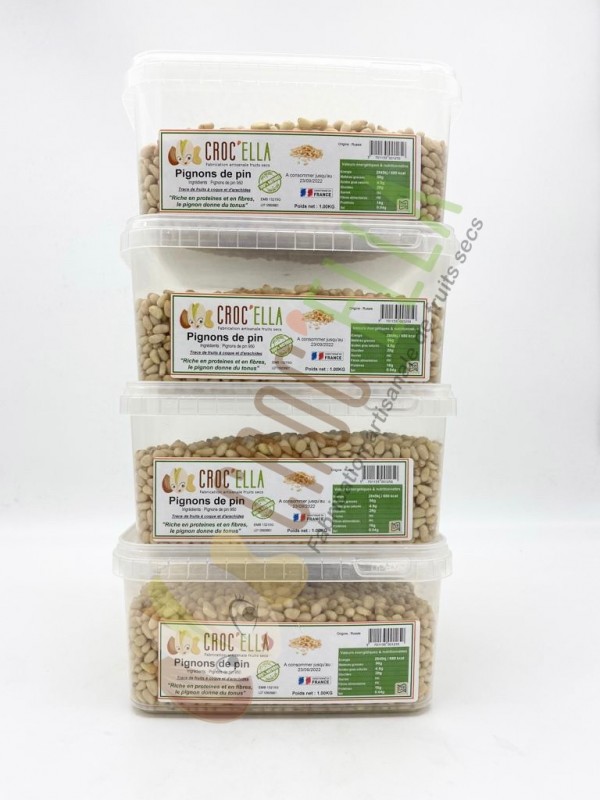 Pignons de pin croc'ella grossiste fruits secs France