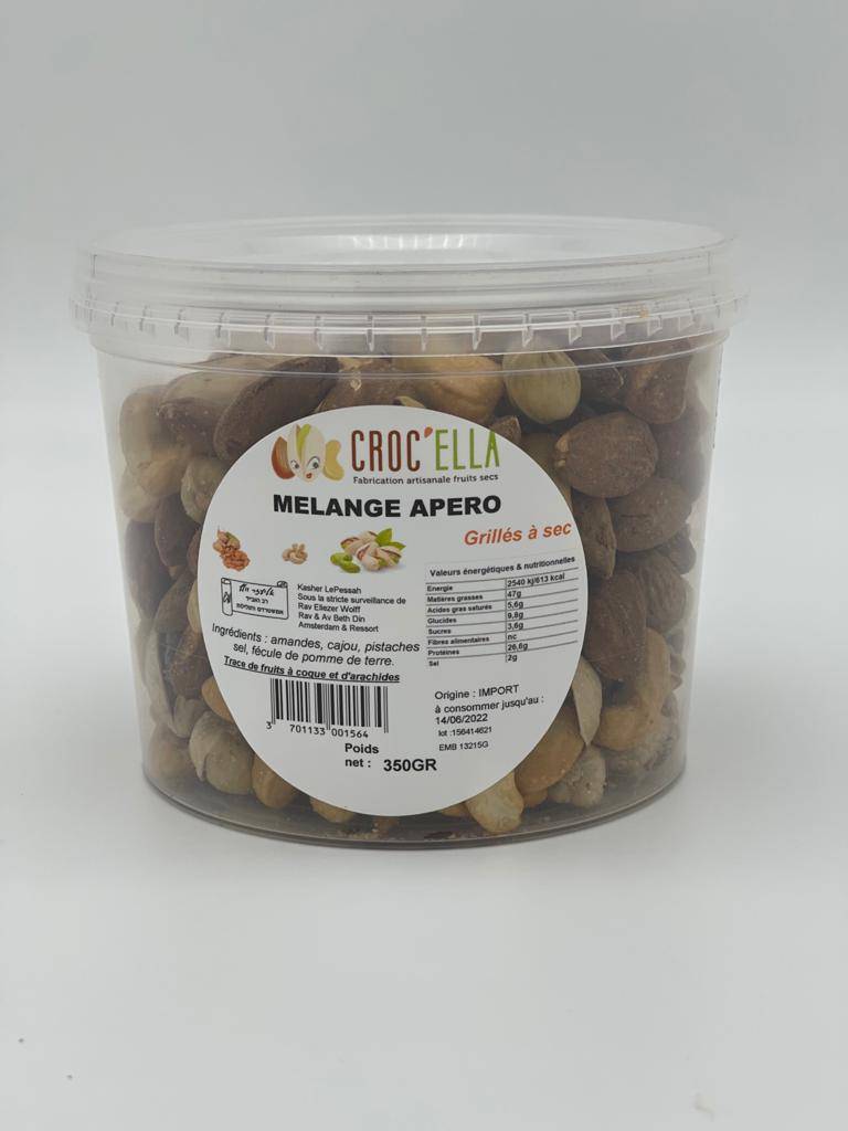 Mélange apéro 350gr en pot mélange de fruits secs pour professionnel alimentaire en France