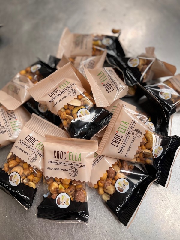 Mélange apéro snacking mélange fruits secs CROC’ELLA