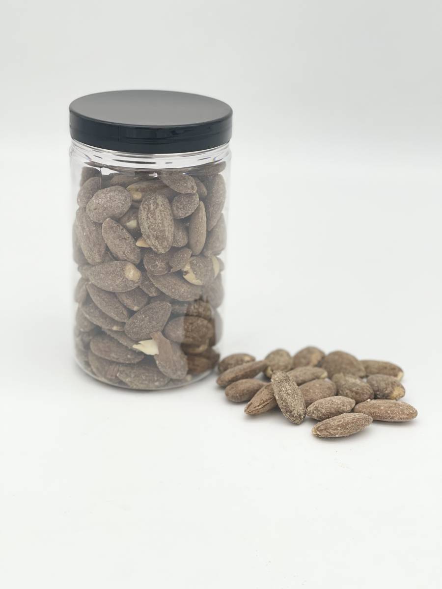 Amandes grillées salées pot de 200gr fruits secs grillés CROC'ELLA pour professionnel alimentaire en France