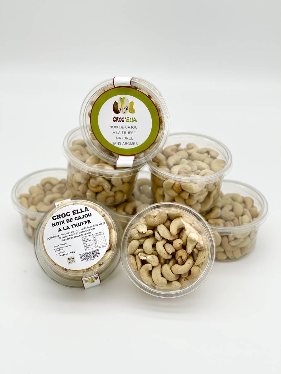 Noix de cajou à la truffe sous forme de pot de 150 gr pour professionnel en France
