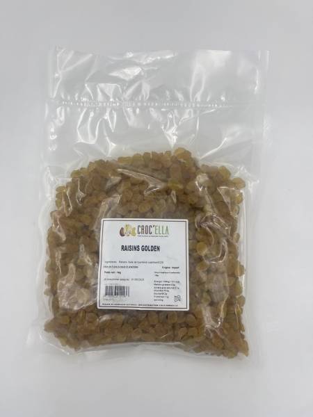 Raisin golden en gros  fruits secs fruits séchés CROC'ELLA pour grossiste et distributeur en France