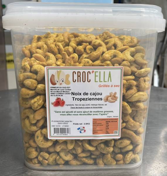 Noix de cajou tropézienne CROC'ELLA pour professionnel alimentaire en France