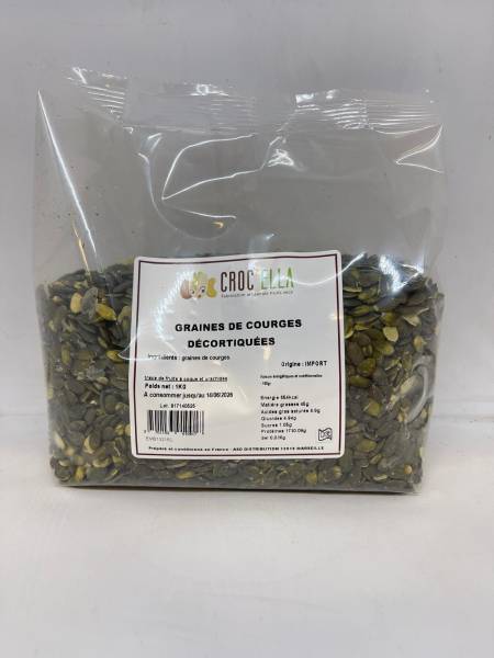 GRAINE DE COURGE DECORTIQUEES 1KG