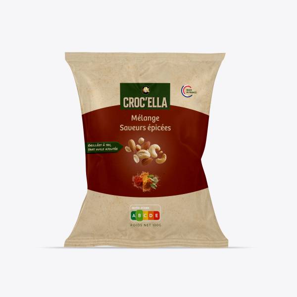 Mélange fruits secs saveurs épicées CROC’ELLA