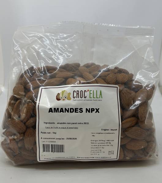AMANDES DECORTIQUEES  NPX 1KG