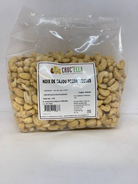 NOIX DE CAJOU DECORTIQUEES 1KG