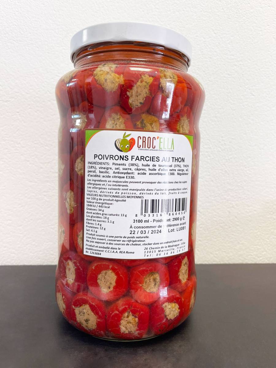 Poivrons farcis au thon