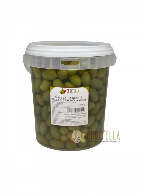 Olives « Bella di Cerignola » olives d’Italie CROC ELLA Marseille