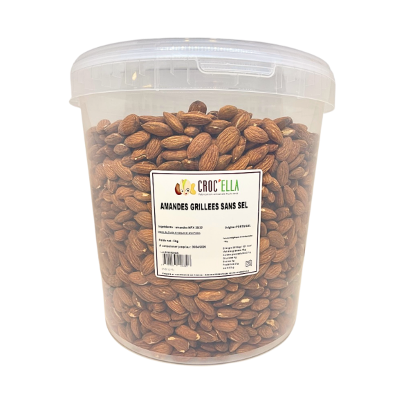 amandes grillées sans sel seaux vrac