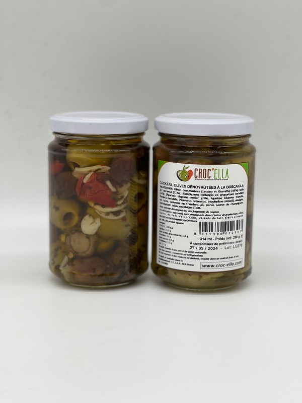 Mélange d'olives dénoyautées (Leccino et Giarraffa) à la Boscaiola Marseille Provence-Alpes-Côte-d’Azur